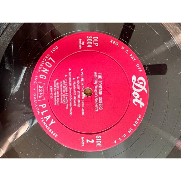 The Fontane Sisters "The Fontanes Sing" Vinyl Record 33 1/3 RPM DLP 3004 Vintage - Picture 3 of 4